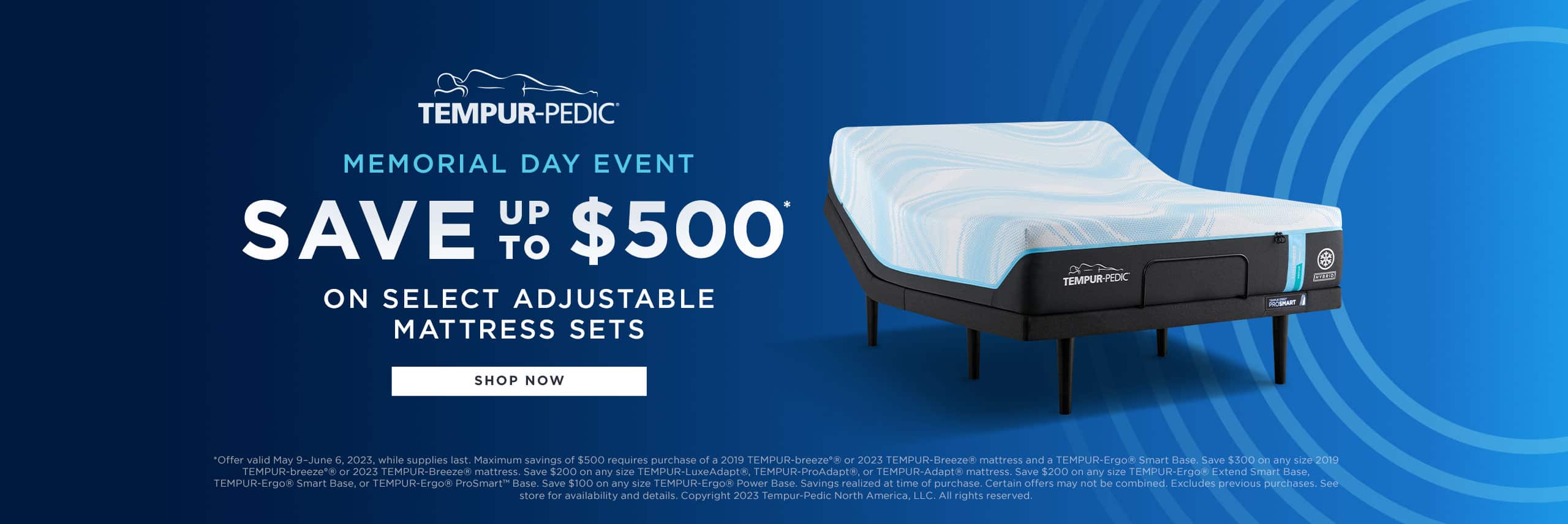 Tempur-Pedic Memorial Day Event